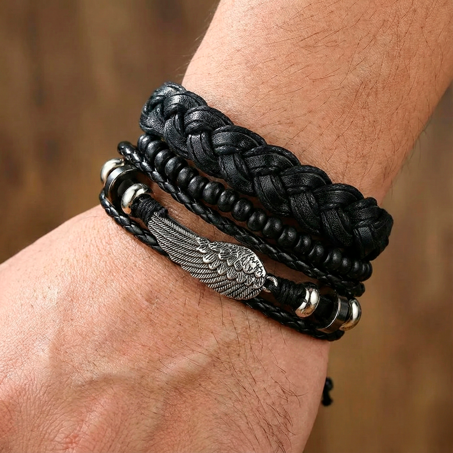 Bracelet en cuir Valkyrie