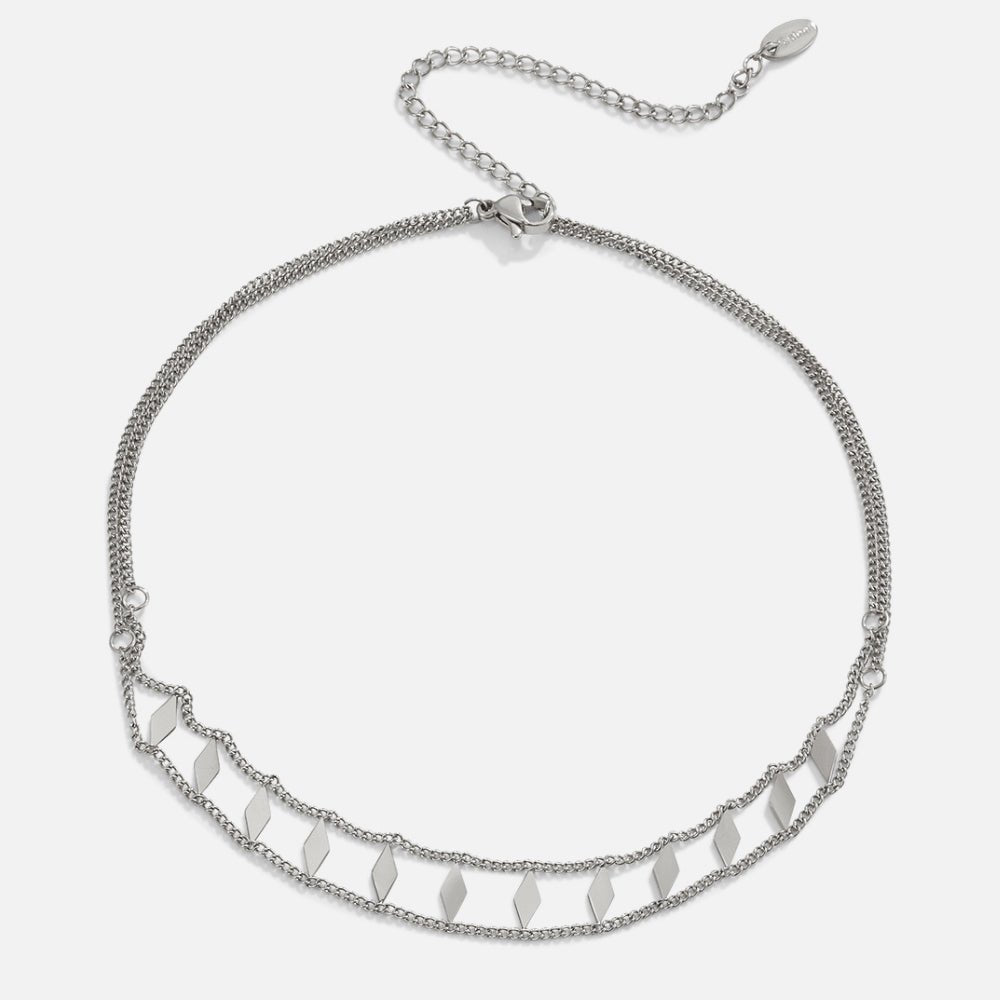 Collier ras-du-cou Zara argenté