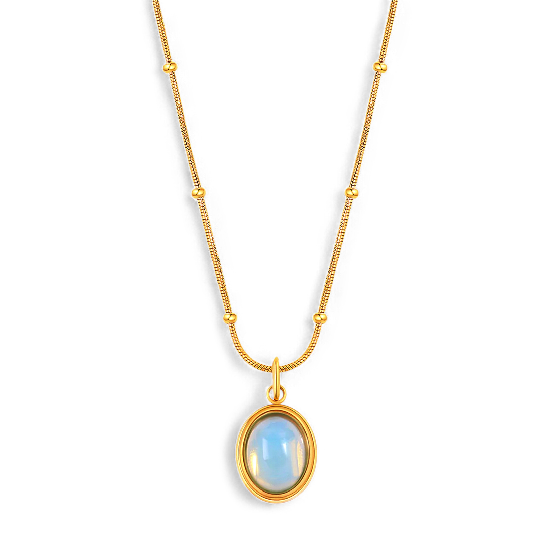 COLLIER LAGUNE ÉCLAT EN ACIER INOXYDABLE