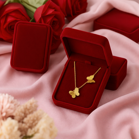 COLLIER PAPILLON DORÉ – SYMBOLE DE GRÂCE