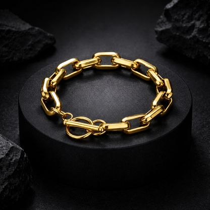 BRACELET OR 18K À MAILLONS RÉPUBLIQUE