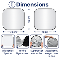 Pare-soleil voiture anti-UV — protection chaleur & intérieur frais