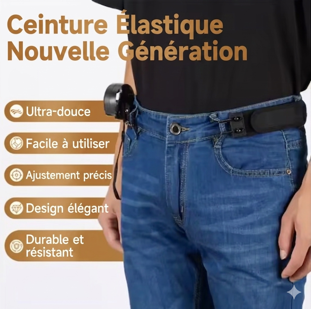 Vivablite™ – Ceinture Élastique Sans Boucle Ultra Confort