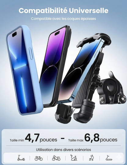 Support Guidon Ultra puissant 360° - Vélo, Moto & Trottinette