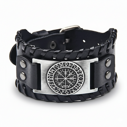 Bracelet en cuir Compass