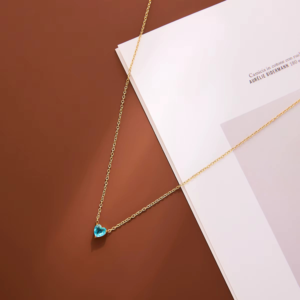 Collier Chaîne Clavicule Cœur Délicat