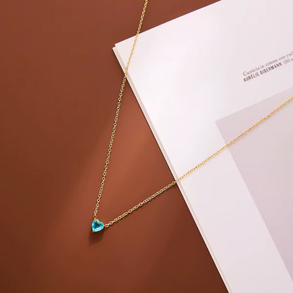 Collier Chaîne Clavicule Cœur Délicat