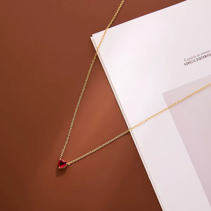 Collier Chaîne Clavicule Cœur Délicat
