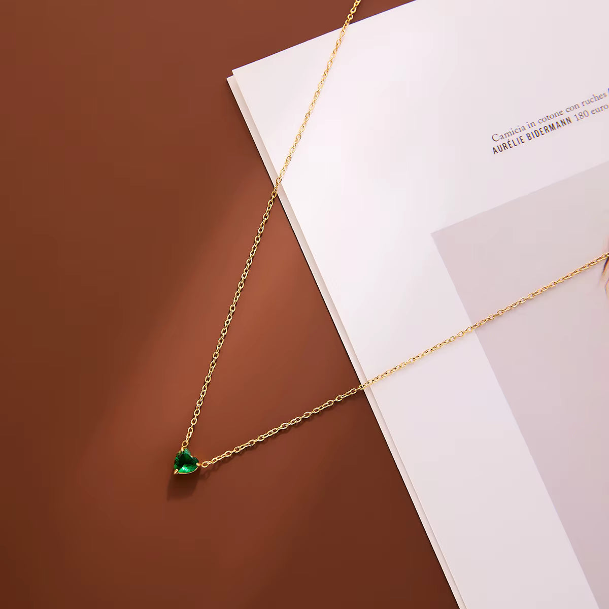 Collier Chaîne Clavicule Cœur Délicat