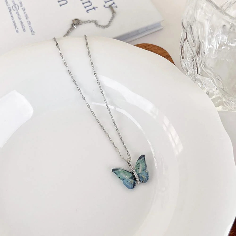 COLLIER BEAUTÉ AILÉE BLEU ARGENT VIBRAN