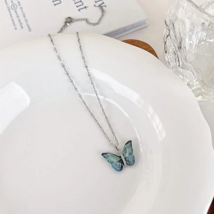 COLLIER BEAUTÉ AILÉE BLEU ARGENT VIBRAN