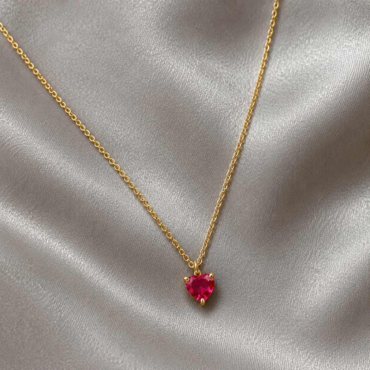 Collier Chaîne Clavicule Cœur Délicat