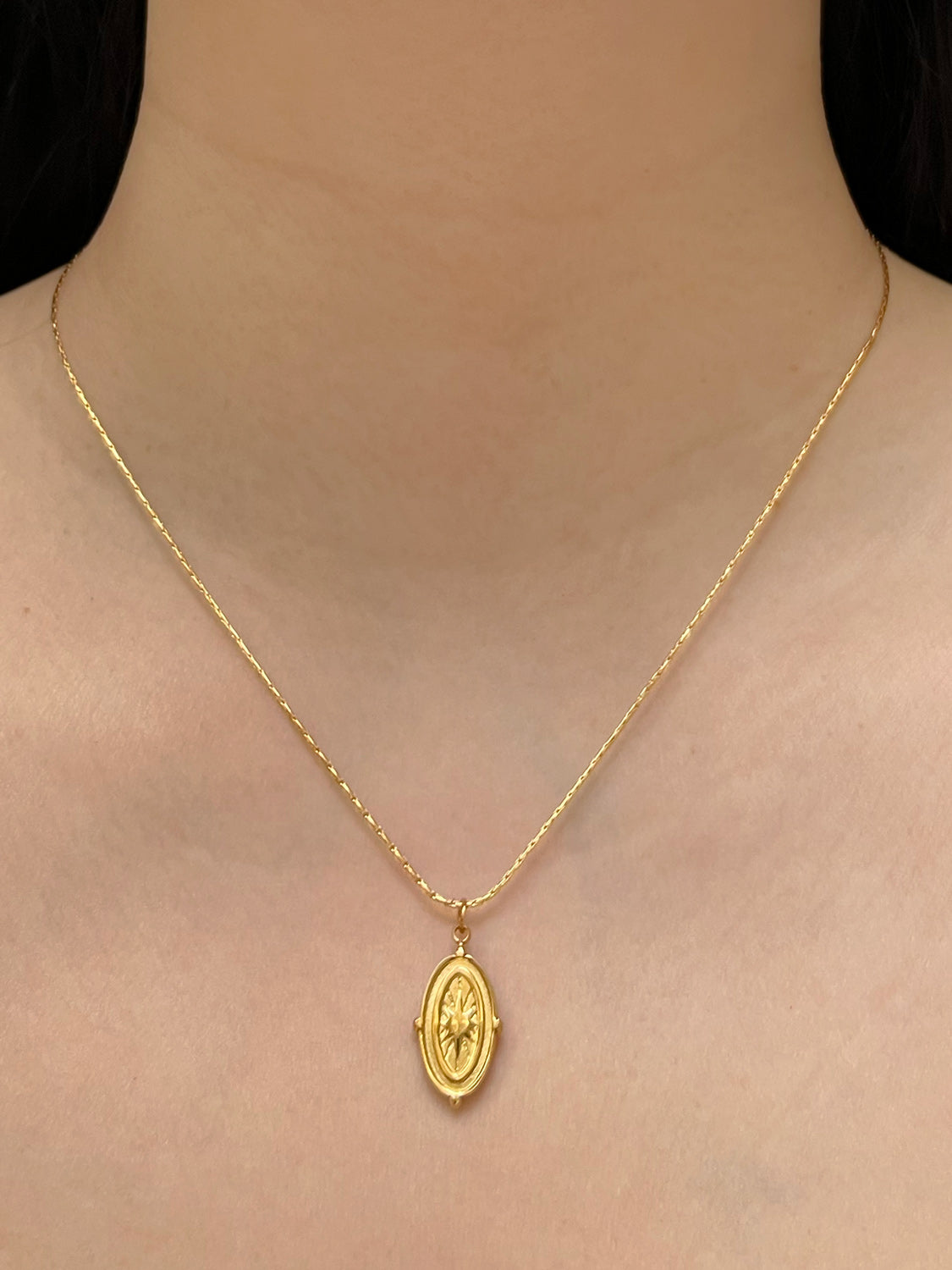 Collier en acier inoxydable « Polaris, l'étoile polaire »