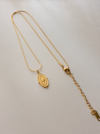 Collier en acier inoxydable « Polaris, l'étoile polaire »