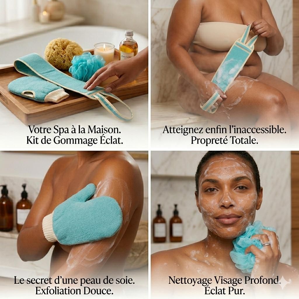 Kit pour bien nettoyer le corps 3 en 1