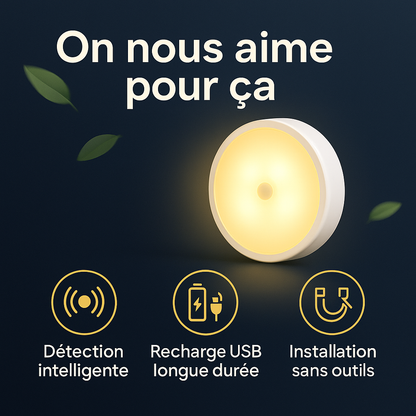 Capteur de mouvement LED Rechargeable™