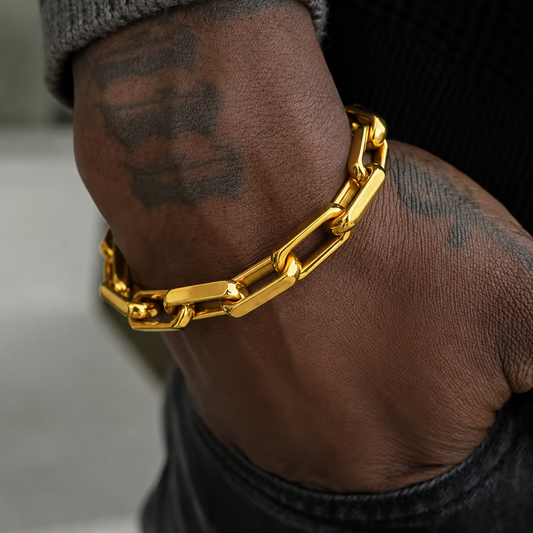 BRACELET OR 18K À MAILLONS RÉPUBLIQUE