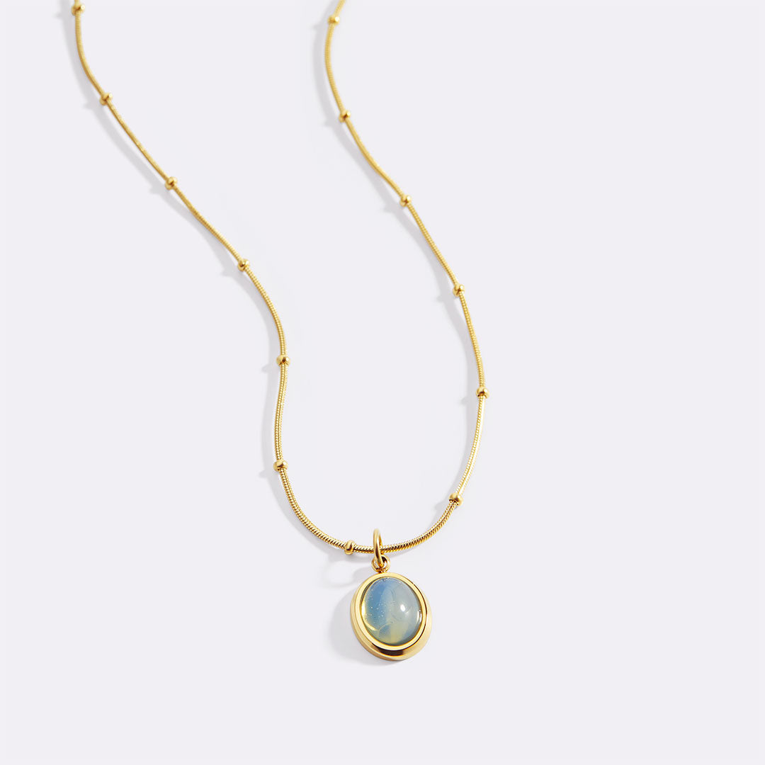 COLLIER LAGUNE ÉCLAT EN ACIER INOXYDABLE