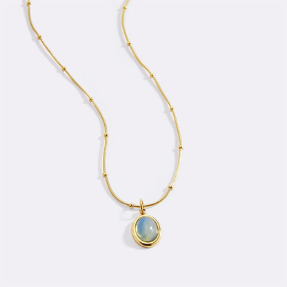 COLLIER LAGUNE ÉCLAT EN ACIER INOXYDABLE