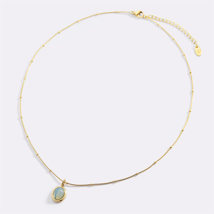 COLLIER LAGUNE ÉCLAT EN ACIER INOXYDABLE
