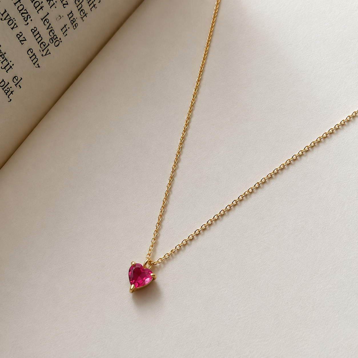 Collier Chaîne Clavicule Cœur Délicat