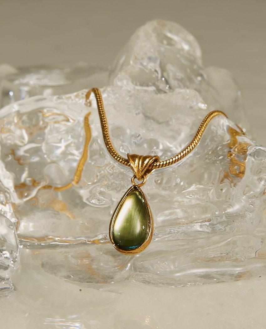 Collier en Acier Inoxydable Goutte d'eau