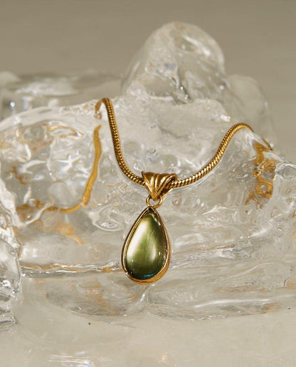 Collier en Acier Inoxydable Goutte d'eau