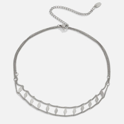 Collier ras-du-cou Zara argenté